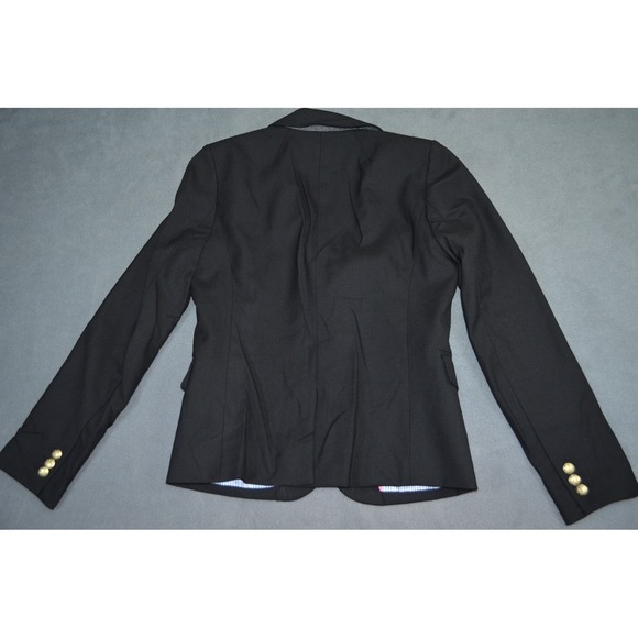 J.Crew $198 Original Schoolboy Blazer Black Size 4 AZ565 - Picture 6 of 9